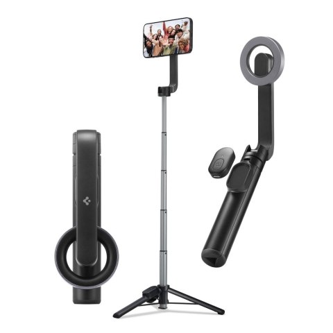 Spigen selfie stick S570W tripod MagSafe z Bluetooth czarny Spigen selfie stick S570W tripod MagSafe z Bluetooth czarny