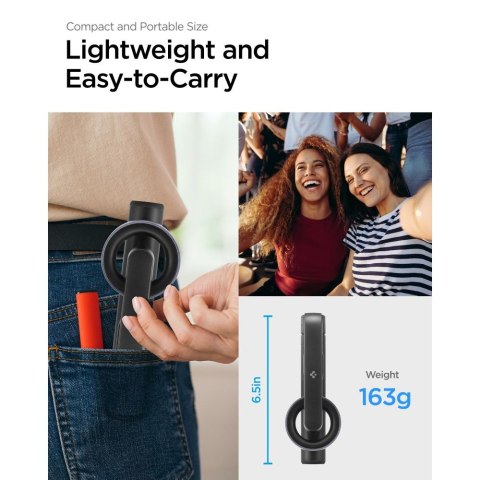 Spigen selfie stick S570W tripod MagSafe z Bluetooth czarny Spigen selfie stick S570W tripod MagSafe z Bluetooth czarny