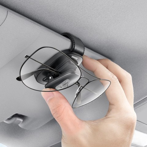 Baseus samochodowy klips na okulary Platinum Vehicle eyewear clip(clamping type)czarny Baseus samochodowy klips na okulary Platinum Vehicle eyewear clip(clamping type)czarny