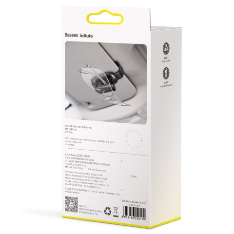 Baseus samochodowy klips na okulary Platinum Vehicle eyewear clip(clamping type)czarny Baseus samochodowy klips na okulary Platinum Vehicle eyewear clip(clamping type)czarny