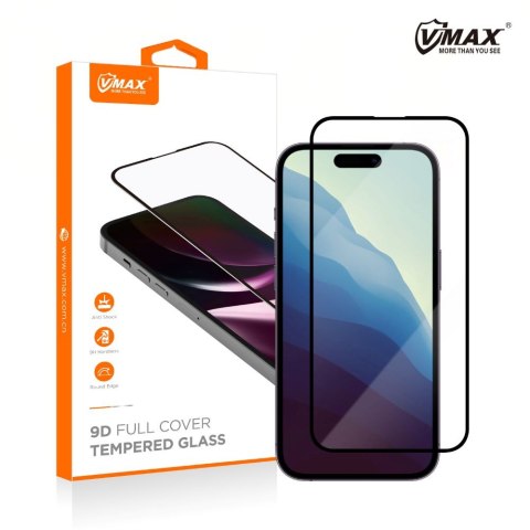 Vmax szkło hartowane 9D Glass do iPhone 15 Pro 6,1" Vmax szkło hartowane 9D Glass do iPhone 15 Pro 6,1"
