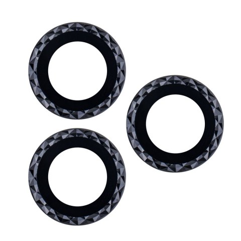 Zestaw szkieł na aparat do iPhone 11 Pro black rhombus (3 sztuki) Zestaw szkieł na aparat do iPhone 11 Pro black rhombus (3 sztuki)