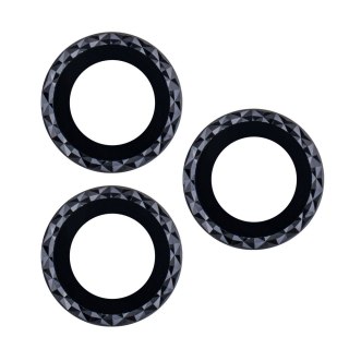 Zestaw szkieł na aparat do iPhone 12 mini 5,4" black rhombus (2 sztuki)