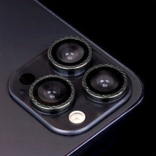 Zestaw szkieł na aparat do iPhone 12 mini 5,4" black rhombus (2 sztuki)