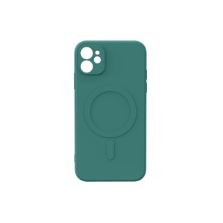 Nakładka Simple Color Mag do iPhone 11 ciemnozielona