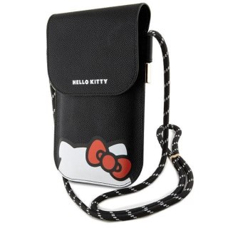 Hello Kitty Torebka czarna Leather Hiding Kitty Cord