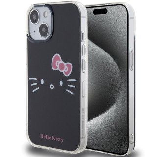 Nakładka Hello Kitty do iPhone 15 / 14 / 13 6,1" czarna hardcase IML Kitty Face