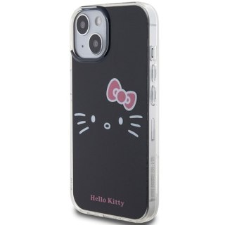 Nakładka Hello Kitty do iPhone 15 / 14 / 13 6,1" czarna hardcase IML Kitty Face