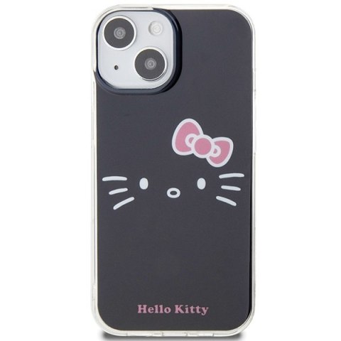 Nakładka Hello Kitty do iPhone 15 / 14 / 13 6,1" czarna hardcase IML Kitty Face Nakładka Hello Kitty do iPhone 15 / 14 / 13 6,1" czarna hardcase IML Kitty Face