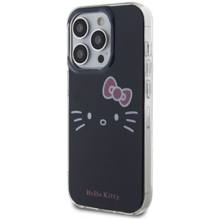 Nakładka Hello Kitty do iPhone 15 Pro 6,1" czarna hardcase IML Kitty Face