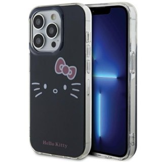 Nakładka Hello Kitty do iPhone 15 Pro Max 6,7" czarna hardcase IML Kitty Face
