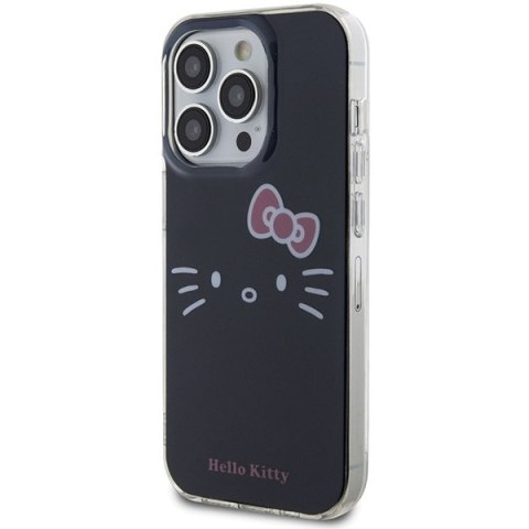 Nakładka Hello Kitty do iPhone 15 Pro Max 6,7" czarna hardcase IML Kitty Face Nakładka Hello Kitty do iPhone 15 Pro Max 6,7" czarna hardcase IML Kitty Face