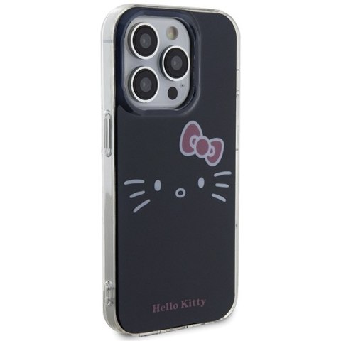 Nakładka Hello Kitty do iPhone 15 Pro Max 6,7" czarna hardcase IML Kitty Face Nakładka Hello Kitty do iPhone 15 Pro Max 6,7" czarna hardcase IML Kitty Face