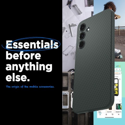 Spigen nakładka Liquid Air do Samsung Galaxy A55 5G zielona