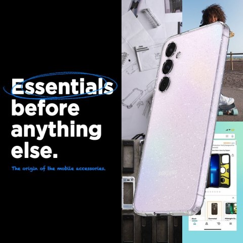 Spigen nakładka Liquid Crystal do Samsung Galaxy A55 5G transparent glitter Spigen nakładka Liquid Crystal do Samsung Galaxy A55 5G transparent glitter