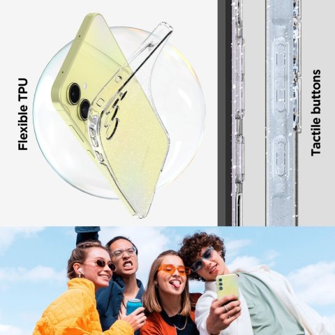 Spigen nakładka Liquid Crystal do Samsung Galaxy A55 5G transparent glitter Spigen nakładka Liquid Crystal do Samsung Galaxy A55 5G transparent glitter