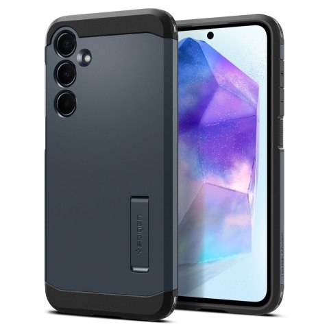 Spigen nakładka Tough Armor do Samsung Galaxy A55 5G czarny metal Spigen nakładka Tough Armor do Samsung Galaxy A55 5G czarny metal