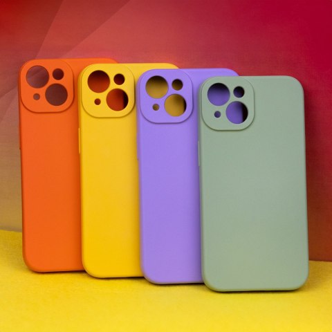 Nakładka Silicon do iPhone 12 / 12 Pro 6,1" żółta Nakładka Silicon do iPhone 12 / 12 Pro 6,1" żółta