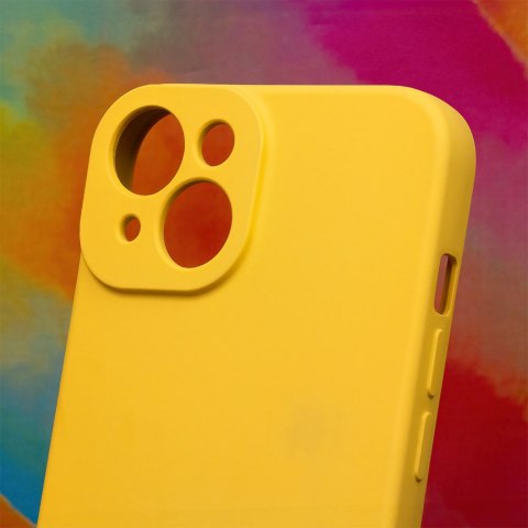 Nakładka Silicon do iPhone 15 6,1" żółta Nakładka Silicon do iPhone 15 6,1" żółta