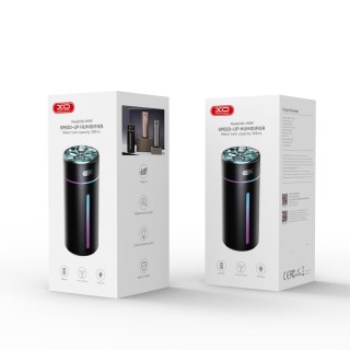 XO nawilżacz powietrza HF09 podświetlany bezprzewodowy 300 ml czarny
