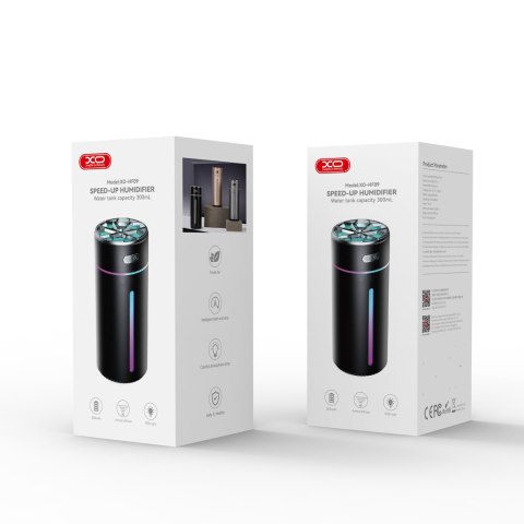 XO nawilżacz powietrza HF09 podświetlany bezprzewodowy 300 ml czarny XO nawilżacz powietrza HF09 podświetlany bezprzewodowy 300 ml czarny