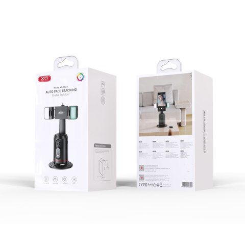 XO uchwyt stojak z 360 SS16 śledzenie twarzy ze światłem LED czarny XO uchwyt stojak z 360 SS16 śledzenie twarzy ze światłem LED czarny