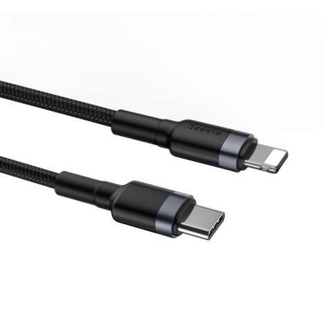 Baseus kabel Cafule PD USB-C - Lightning 1,0 m szaro-czarny 18W Baseus kabel Cafule PD USB-C - Lightning 1,0 m szaro-czarny 18W