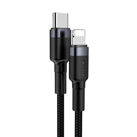 Baseus kabel Cafule PD USB-C - Lightning 1,0 m szaro-czarny 18W Baseus kabel Cafule PD USB-C - Lightning 1,0 m szaro-czarny 18W