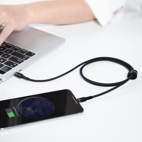 Baseus kabel Cafule PD USB-C - Lightning 1,0 m szaro-czarny 18W Baseus kabel Cafule PD USB-C - Lightning 1,0 m szaro-czarny 18W