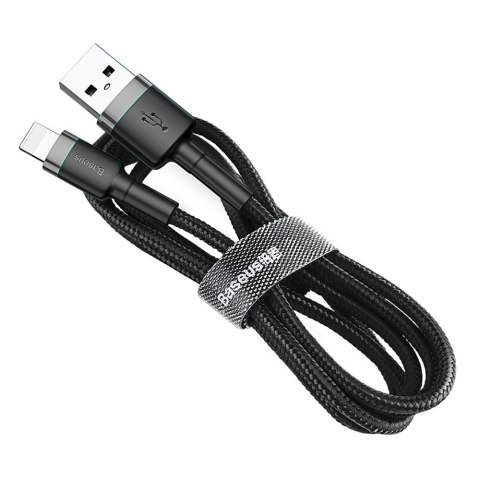 Baseus kabel Cafule USB - Lightning 0,5 m 2,4A szaro-czarny Baseus kabel Cafule USB - Lightning 0,5 m 2,4A szaro-czarny