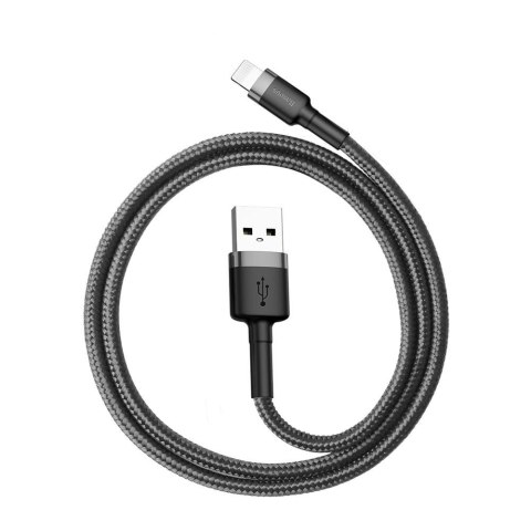 Baseus kabel Cafule USB - Lightning 0,5 m 2,4A szaro-czarny Baseus kabel Cafule USB - Lightning 0,5 m 2,4A szaro-czarny