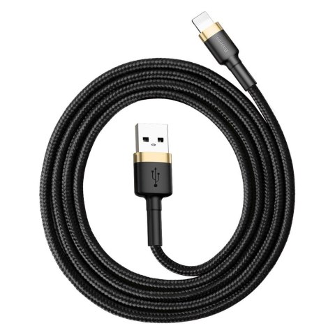 Baseus kabel Cafule USB - Lightning 1,0 m 2,4A złoto-czarny Baseus kabel Cafule USB - Lightning 1,0 m 2,4A złoto-czarny