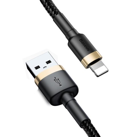 Baseus kabel Cafule USB - Lightning 3,0 m 1,5A złoto-czarny Baseus kabel Cafule USB - Lightning 3,0 m 1,5A złoto-czarny