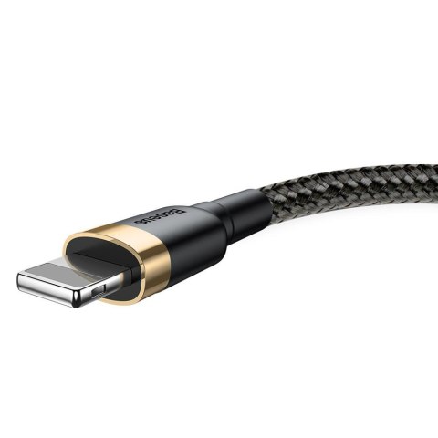 Baseus kabel Cafule USB - Lightning 3,0 m 1,5A złoto-czarny Baseus kabel Cafule USB - Lightning 3,0 m 1,5A złoto-czarny