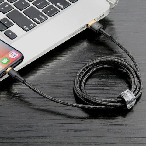 Baseus kabel Cafule USB - Lightning 3,0 m 1,5A złoto-czarny Baseus kabel Cafule USB - Lightning 3,0 m 1,5A złoto-czarny