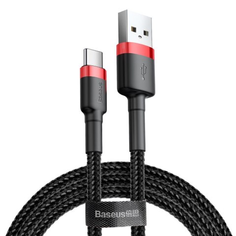 Baseus kabel Cafule USB - USB-C 3,0 m 2A czerwono-czarny Baseus kabel Cafule USB - USB-C 3,0 m 2A czerwono-czarny