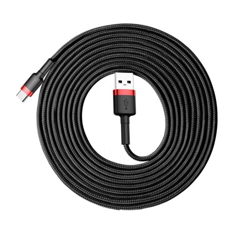 Baseus kabel Cafule USB - USB-C 3,0 m 2A czerwono-czarny Baseus kabel Cafule USB - USB-C 3,0 m 2A czerwono-czarny