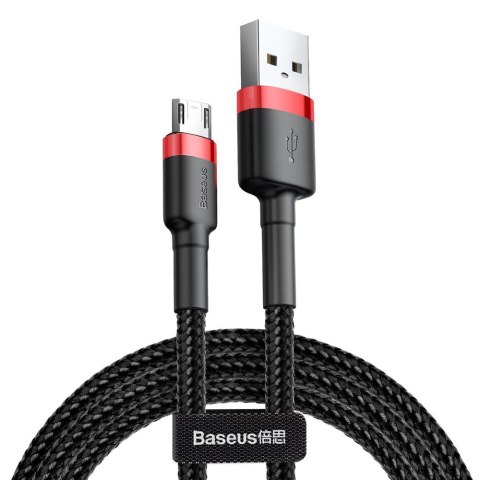 Baseus kabel Cafule USB - microUSB 3,0 m 1,5A czerwono-czarny Baseus kabel Cafule USB - microUSB 3,0 m 1,5A czerwono-czarny
