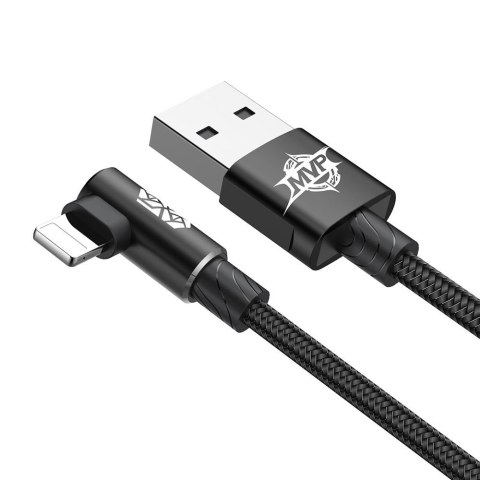 Baseus kabel MVP Elbow USB - Lightning 1,0 m 2A czarny Baseus kabel MVP Elbow USB - Lightning 1,0 m 2A czarny