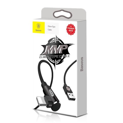 Baseus kabel MVP Elbow USB - Lightning 1,0 m 2A czarny Baseus kabel MVP Elbow USB - Lightning 1,0 m 2A czarny