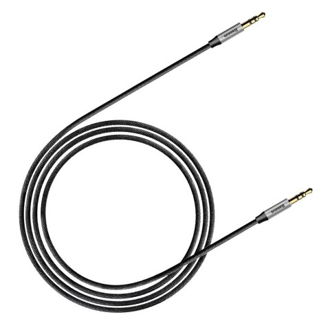 Baseus kabel audio Yiven M30 jack 3,5 mm - jack 3,5 mm 1,0 m srebrno-czarny Baseus kabel audio Yiven M30 jack 3,5 mm - jack 3,5 mm 1,0 m srebrno-czarny