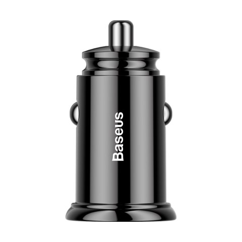 Baseus ładowarka samochodowa USB-C - USB czarna Circular Plastic PD QC 3.0 PPS Baseus ładowarka samochodowa USB-C - USB czarna Circular Plastic PD QC 3.0 PPS
