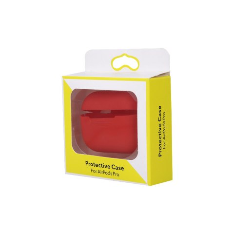 Etui do Airpods Pro czerwone z haczykiem Etui do Airpods Pro czerwone z haczykiem