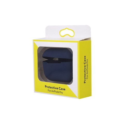 Etui do Airpods Pro granatowe z haczykiem Etui do Airpods Pro granatowe z haczykiem