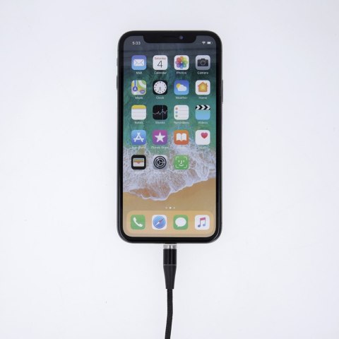 Maxlife kabel magnetyczny MXUC-03 USB - Lightning + USB-C + microUSB 1,0 m 3A czarny nylonowy Maxlife kabel magnetyczny MXUC-03 USB - Lightning + USB-C + microUSB 1,0 m 3A czarny nylonowy