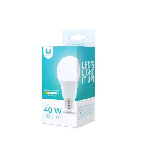 Żarówka LED E27 A60 6W 230V 4500K 485lm Forever Light Żarówka LED E27 A60 6W 230V 4500K 485lm Forever Light