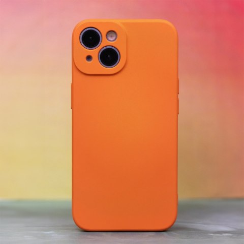 Nakładka Silicon do iPhone 15 6,1" pomarańczowa Nakładka Silicon do iPhone 15 6,1" pomarańczowa