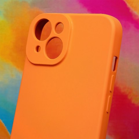 Nakładka Silicon do iPhone 15 6,1" pomarańczowa Nakładka Silicon do iPhone 15 6,1" pomarańczowa