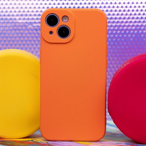 Nakładka Silicon do iPhone 15 Pro 6,1" pomarańczowa Nakładka Silicon do iPhone 15 Pro 6,1" pomarańczowa