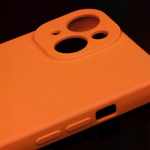 Nakładka Silicon do iPhone 15 Pro 6,1" pomarańczowa Nakładka Silicon do iPhone 15 Pro 6,1" pomarańczowa